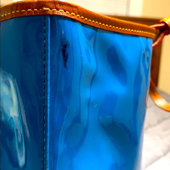 Dooney & Bourke Blue Patent Leather Purse - Picture 8 of 8